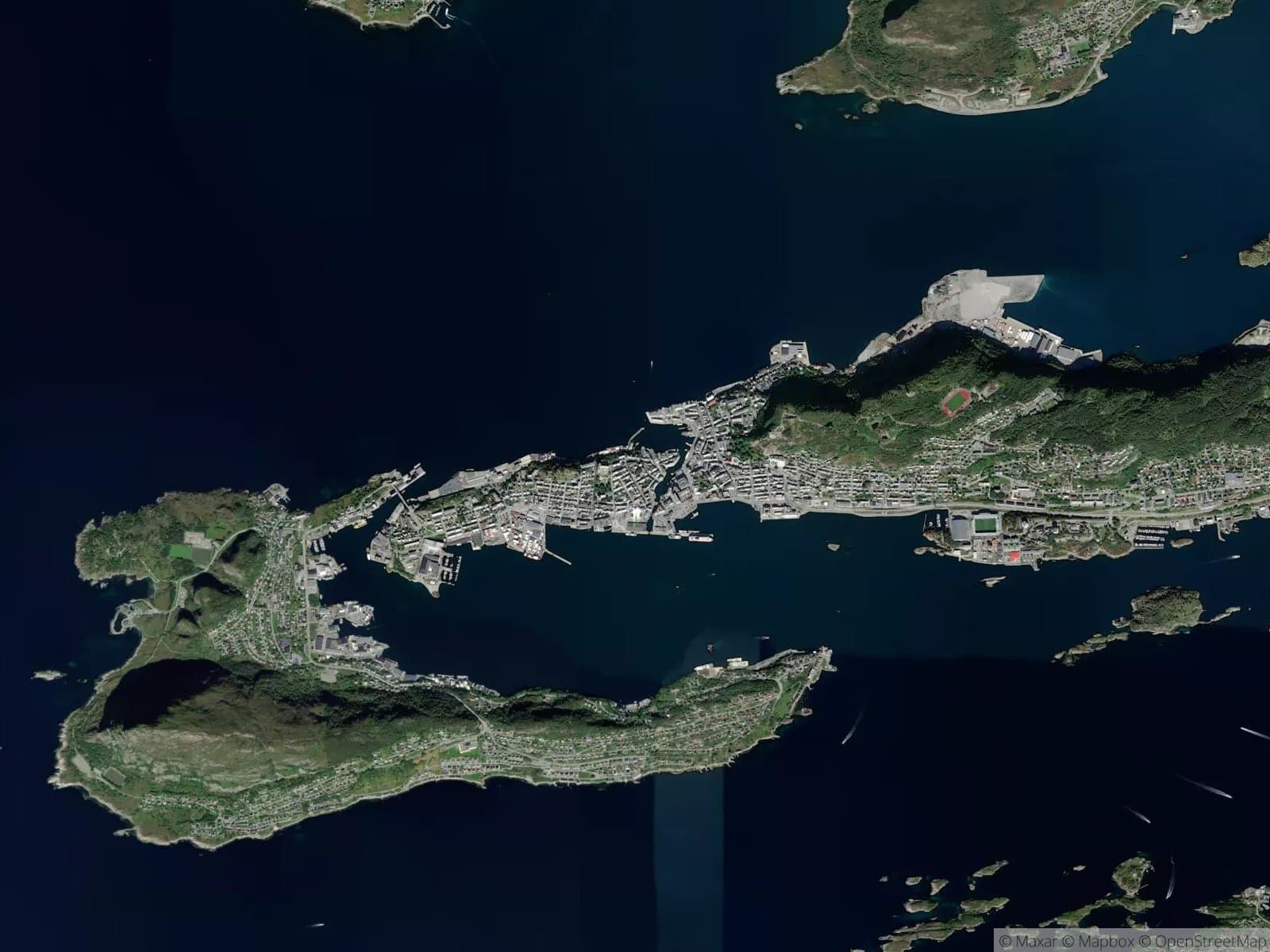 Satellittbilde av Ålesund