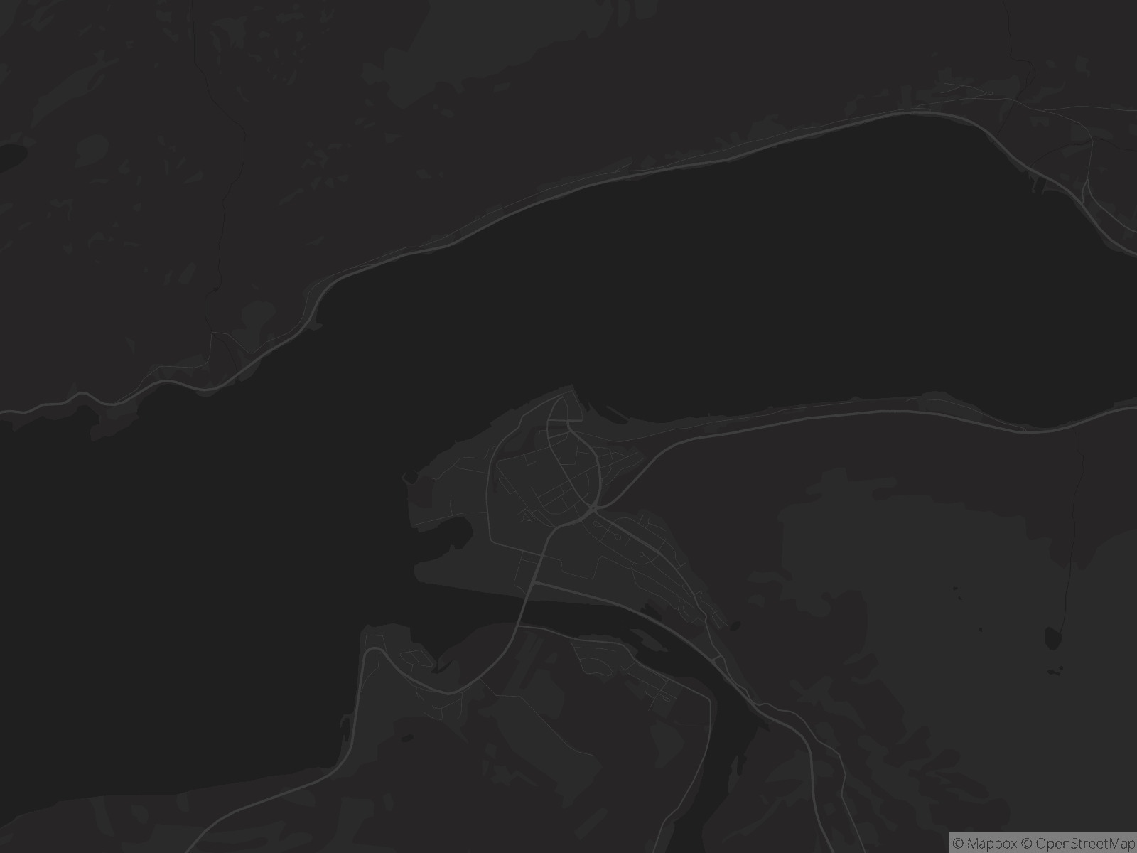 Kart over Åndalsnes