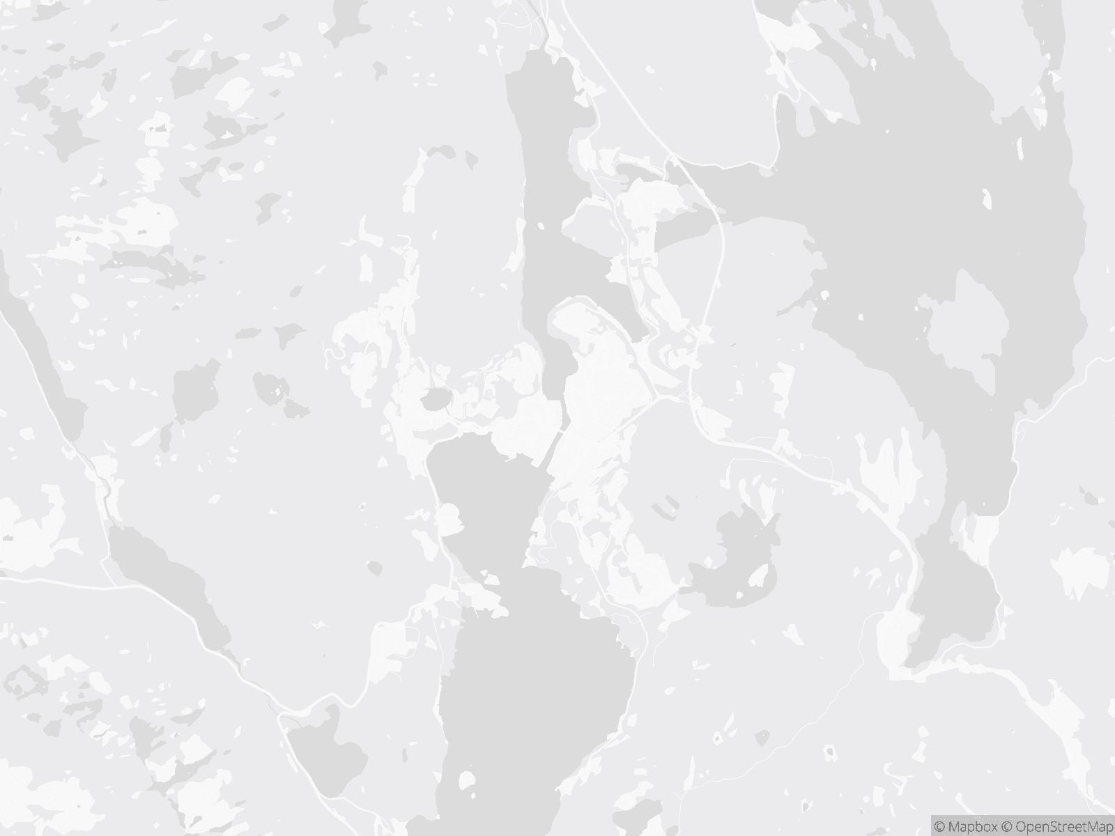 Kart over Flekkefjord