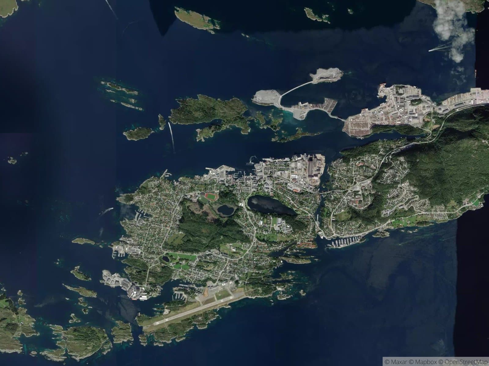 Satellittbilde av Florø