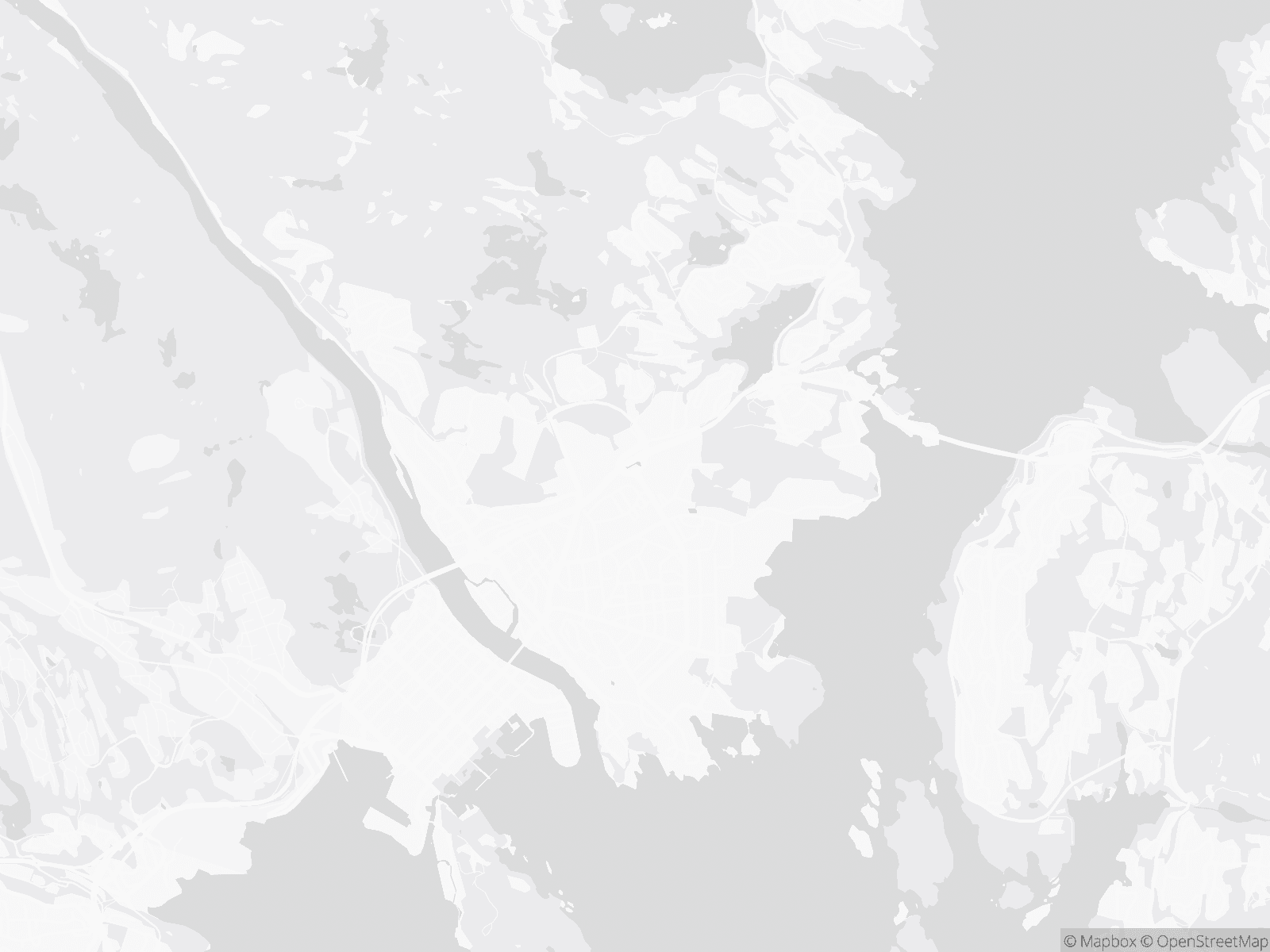 Kart over Kristiansand