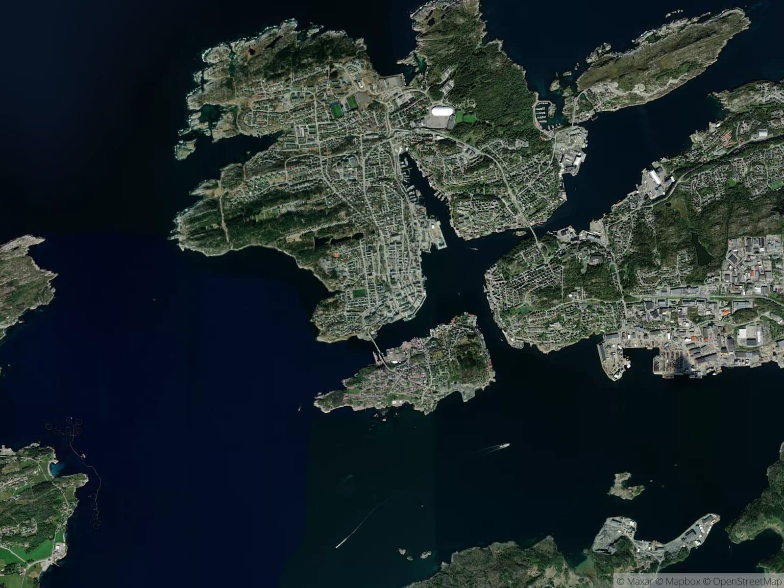 Satellittbilde av Kristiansund