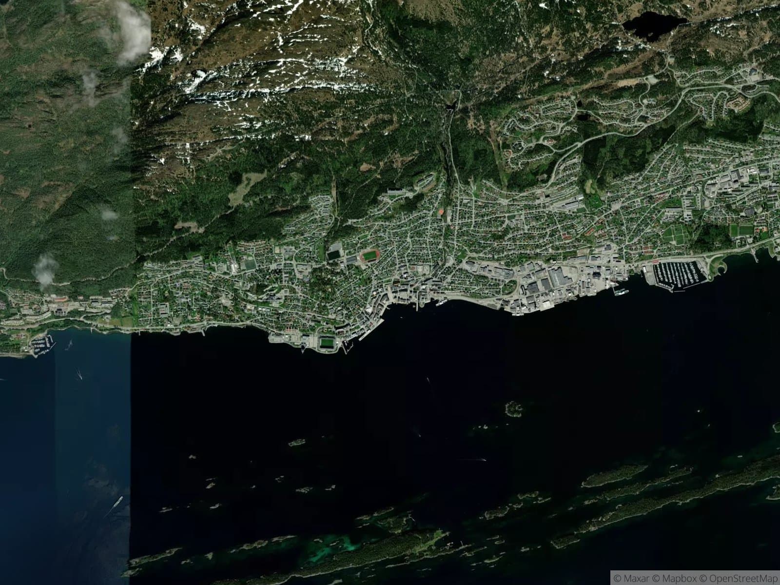 Satellittbilde av Molde