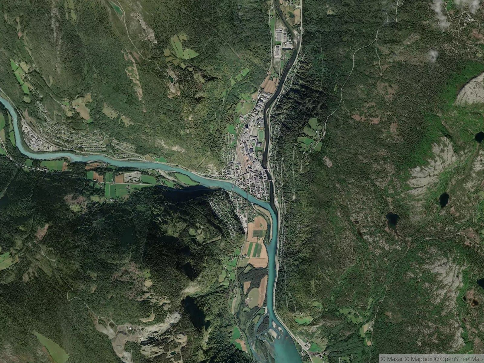 Satellittbilde av Otta