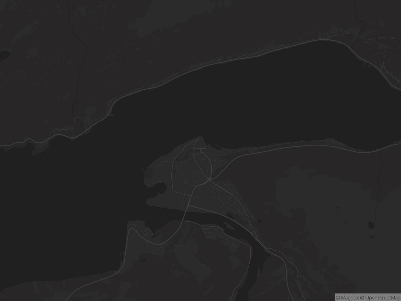 Kart over Åndalsnes