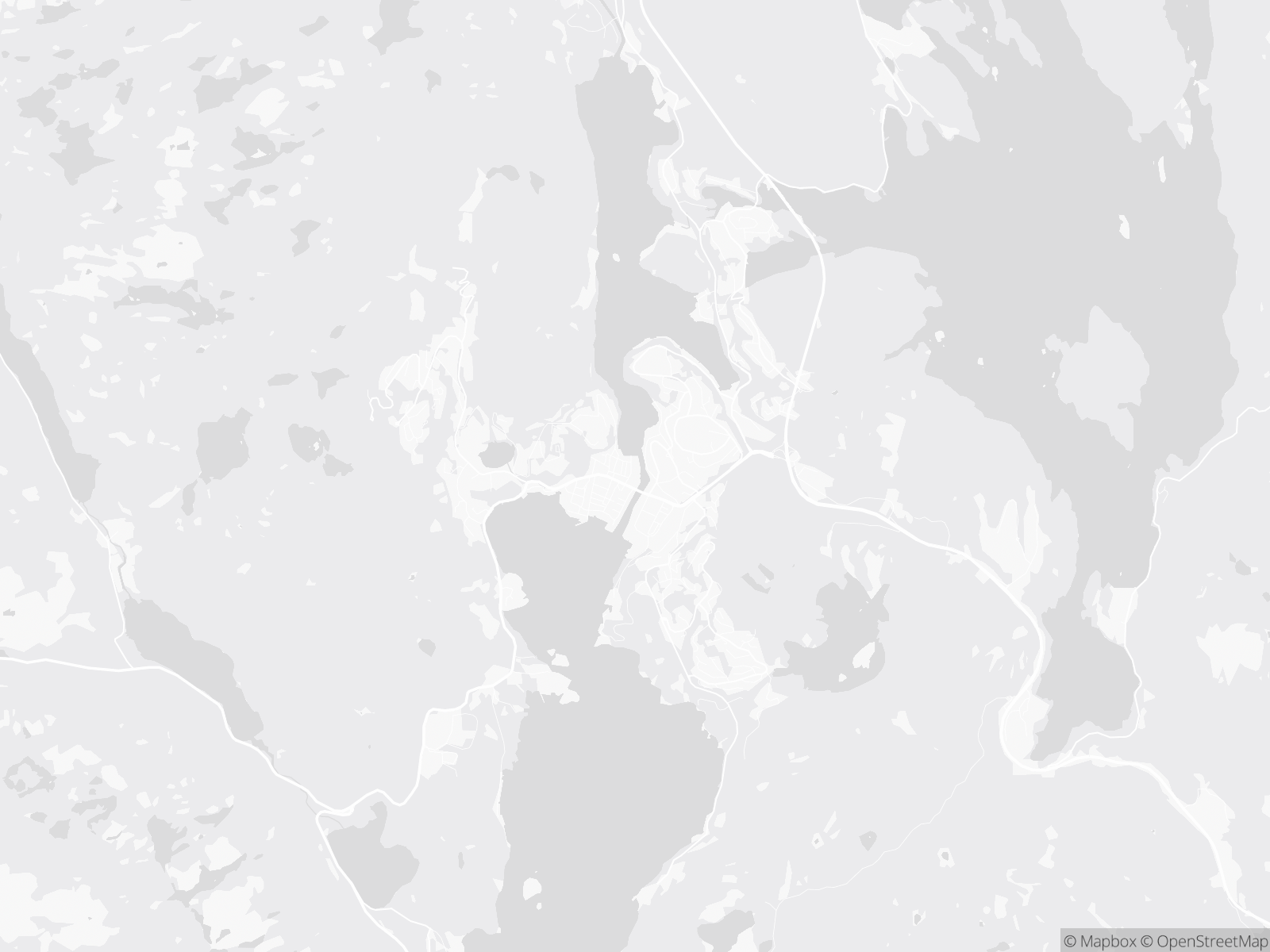 Kart over Flekkefjord