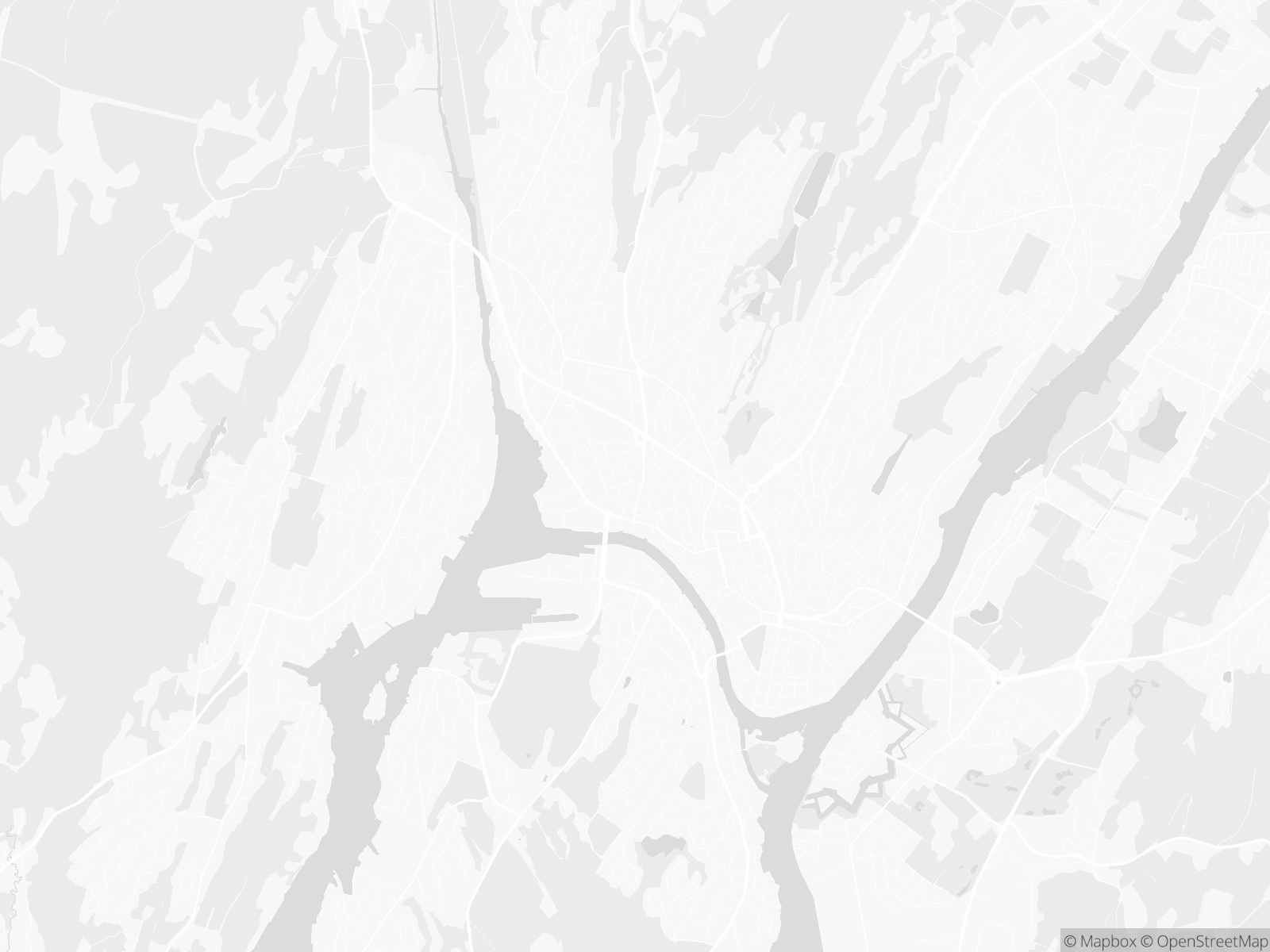 Kart over Fredrikstad