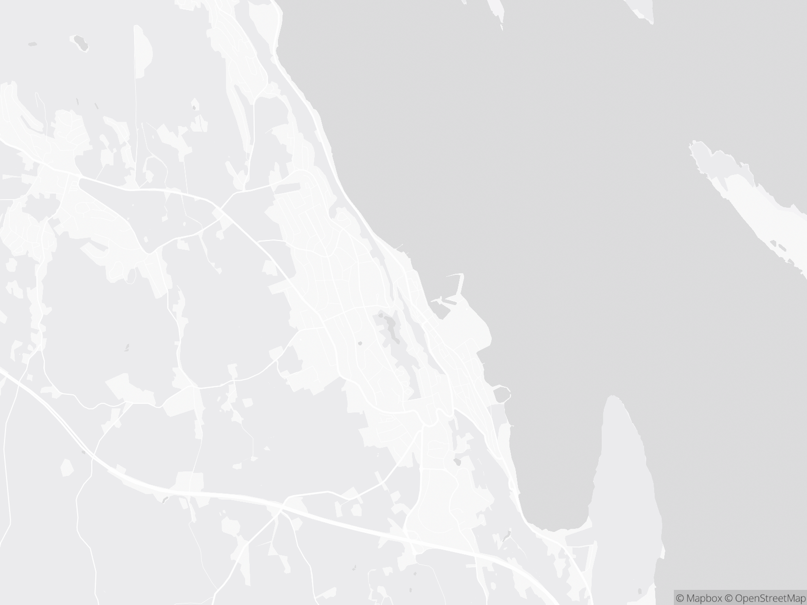 Kart over Holmestrand