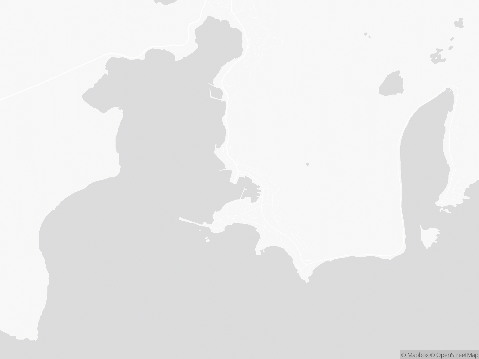 Kart over Honningsvåg