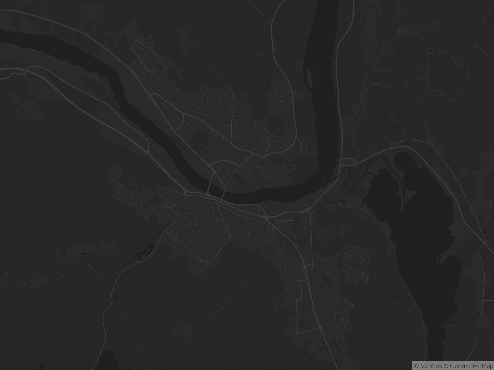 Kart over Kongsvinger