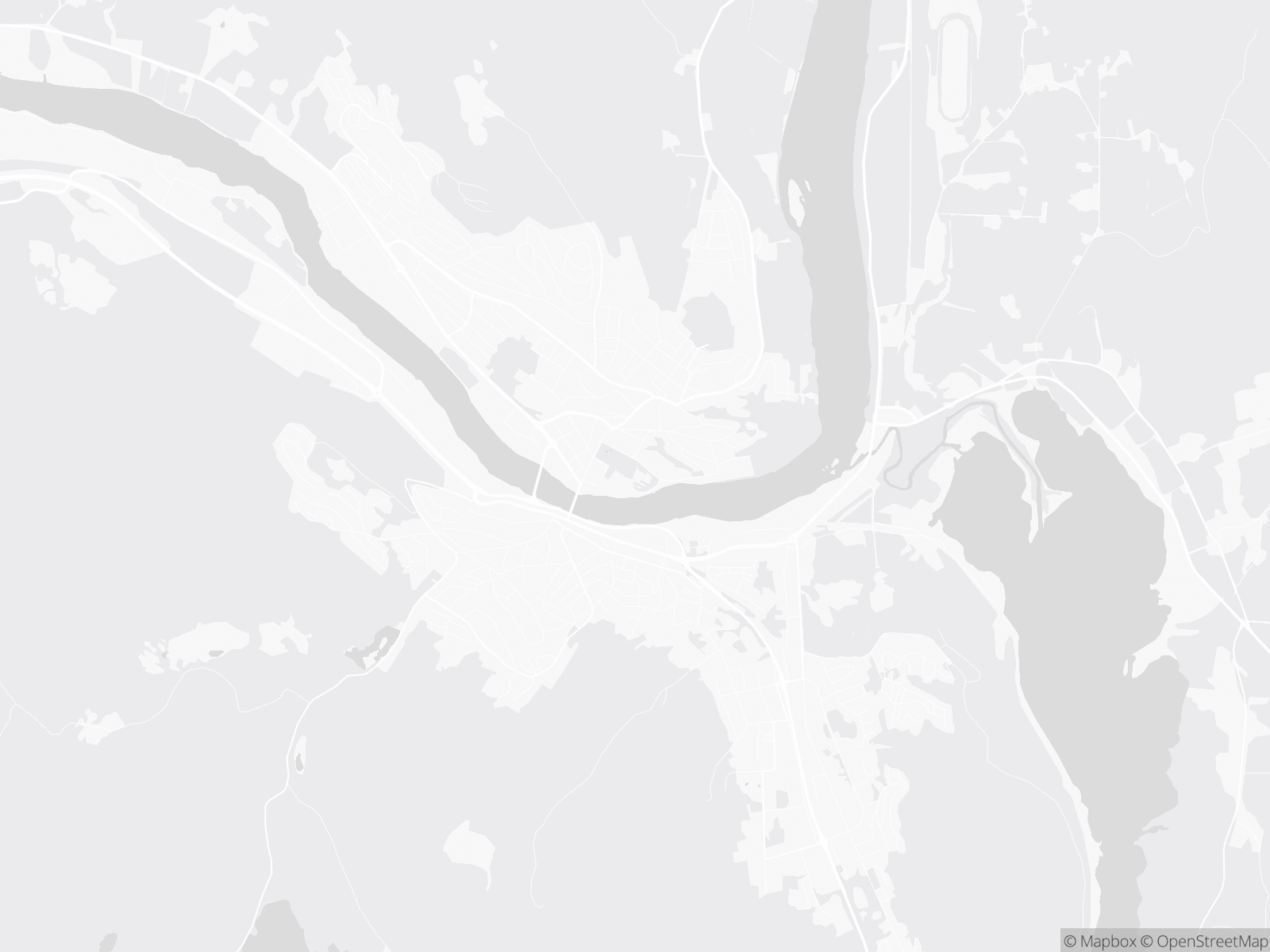 Kart over Kongsvinger