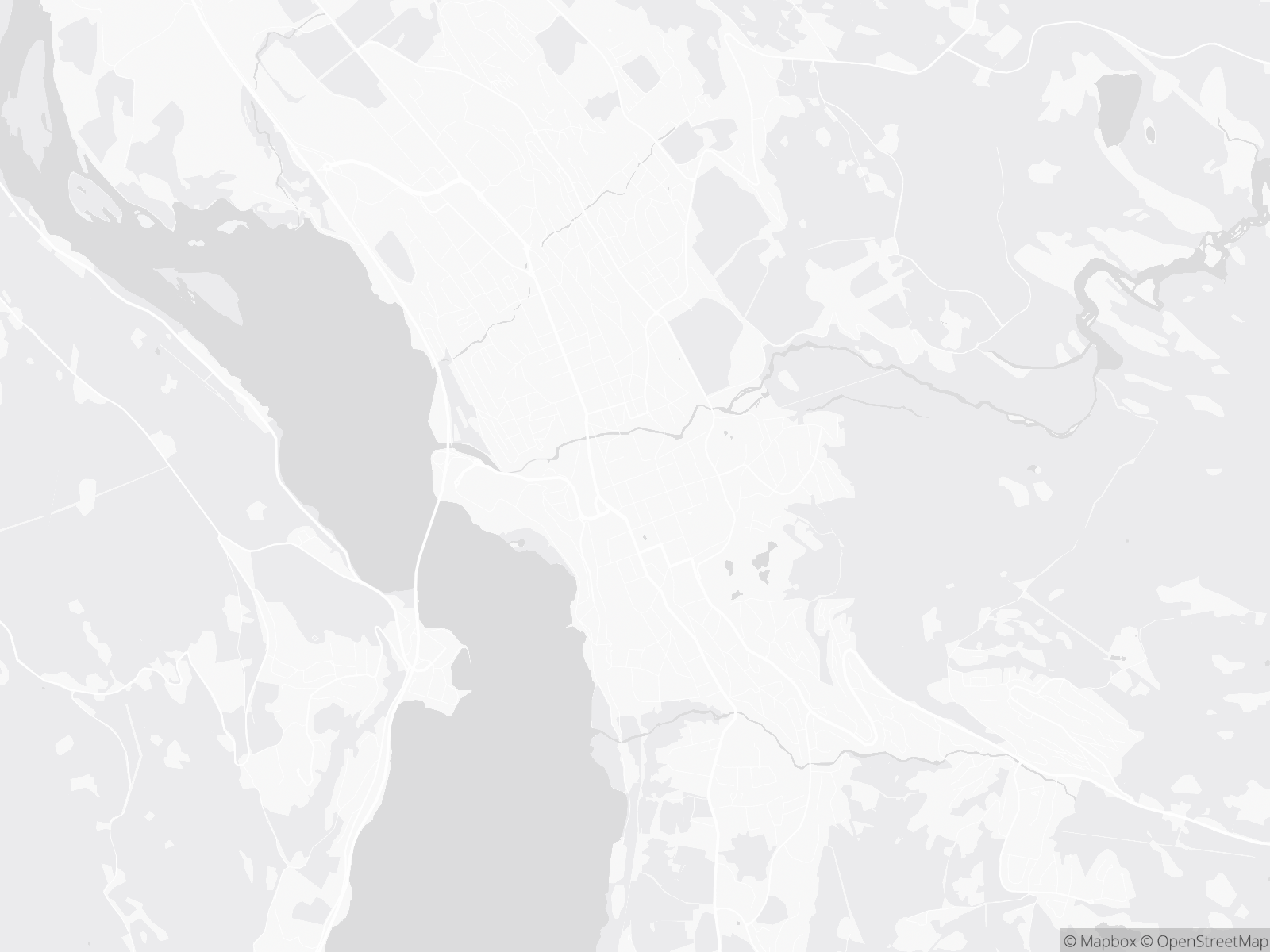 Kart over Lillehammer