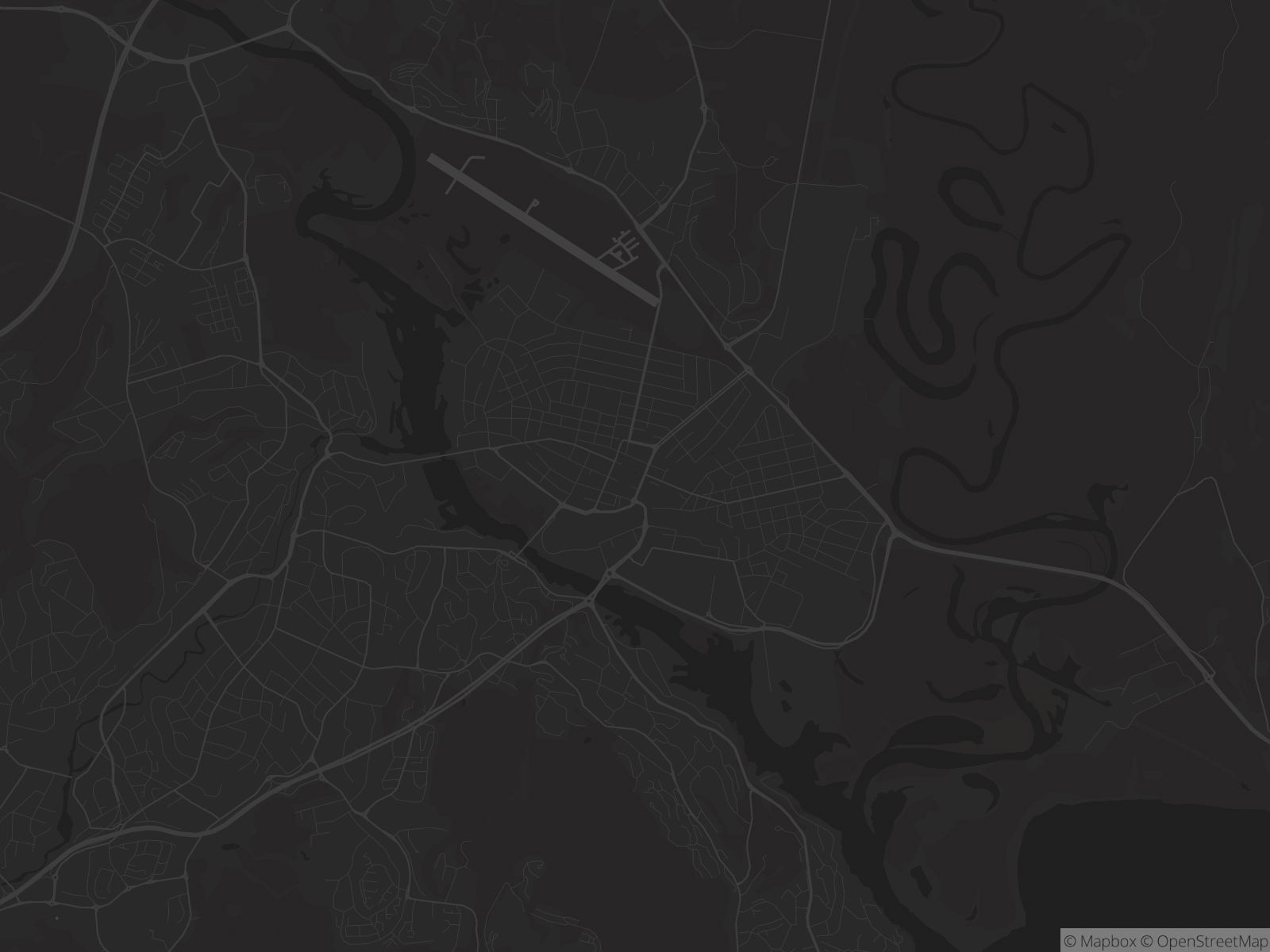 Kart over Lillestrøm