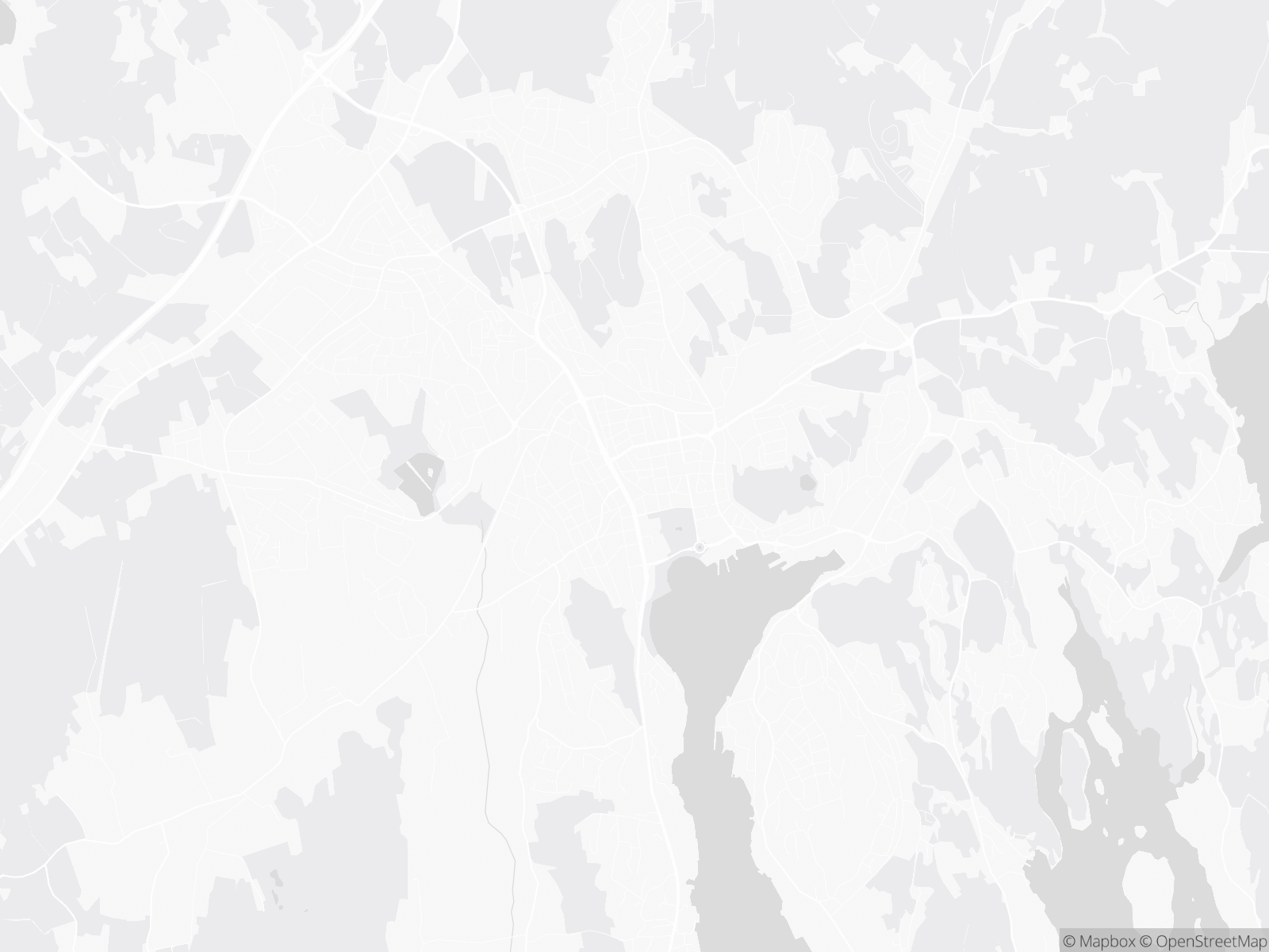 Kart over Sandefjord