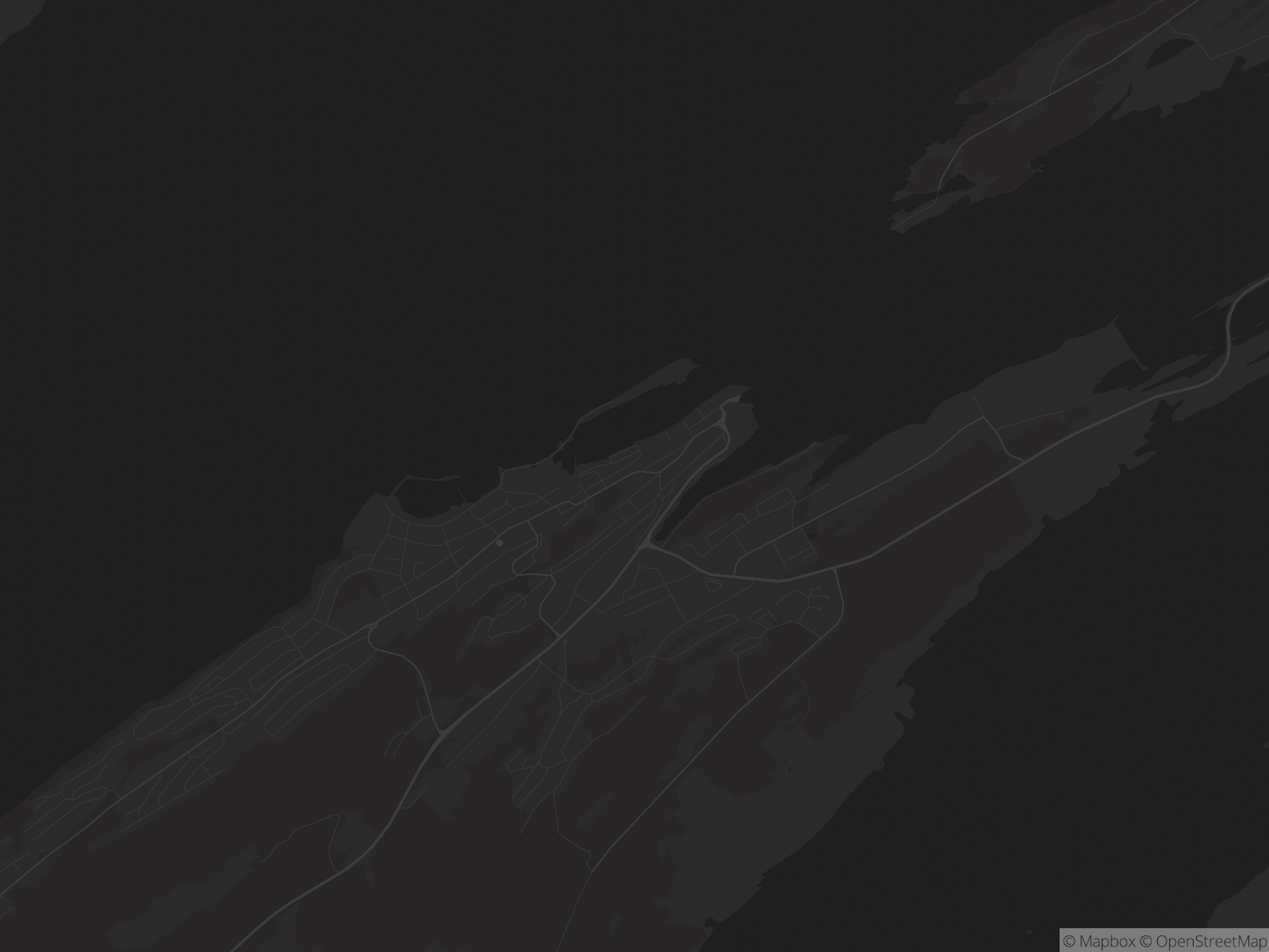 Kart over Sandnessjøen