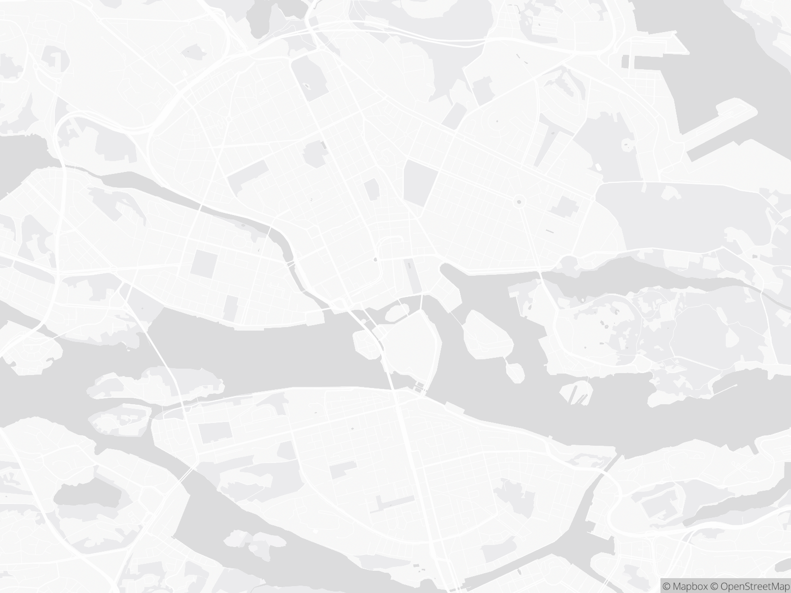 Karta över Stockholm